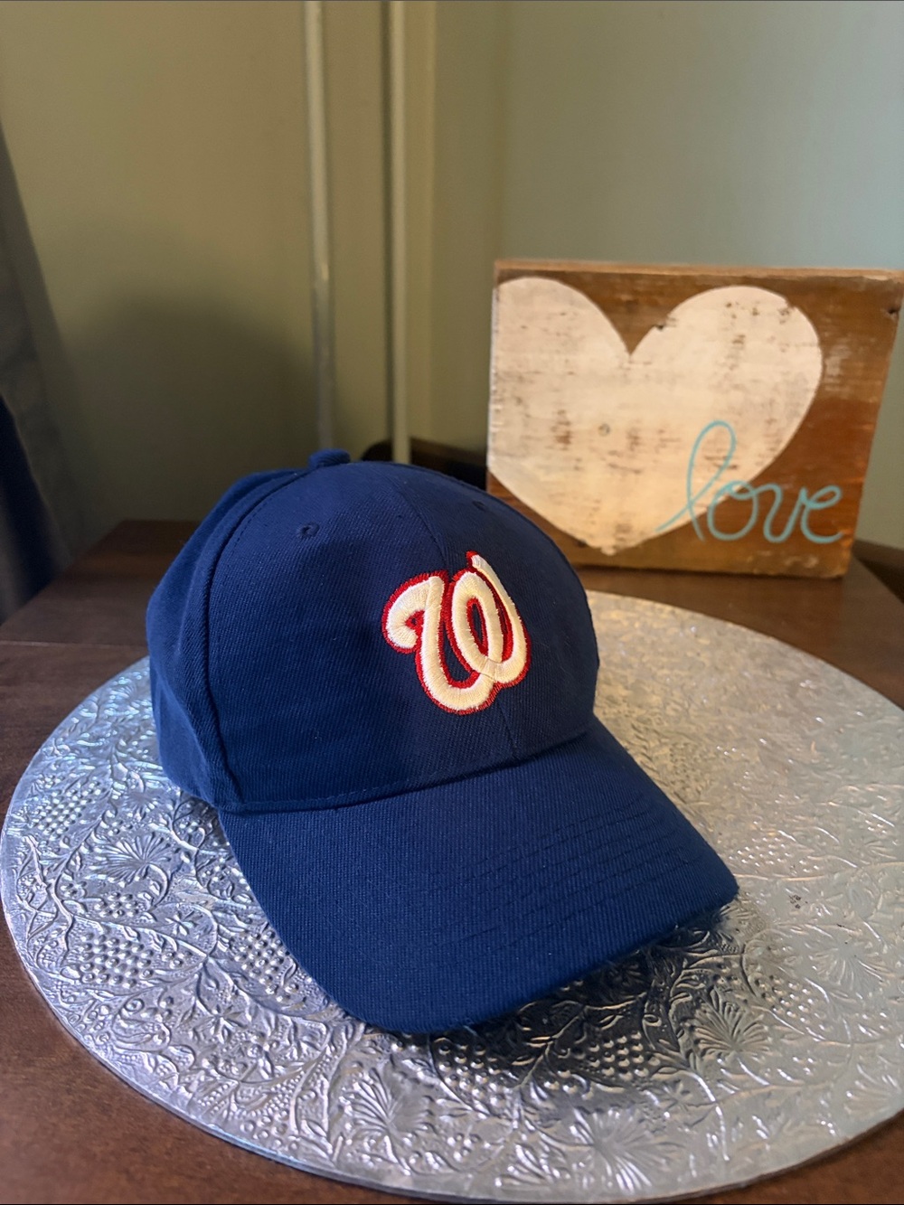 Washington Nationals Navy Blue Logo Cap - Classic W Embroidered Hat